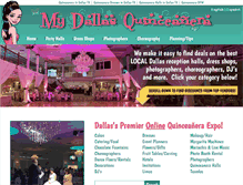 Tablet Screenshot of mydallasquinceanera.com